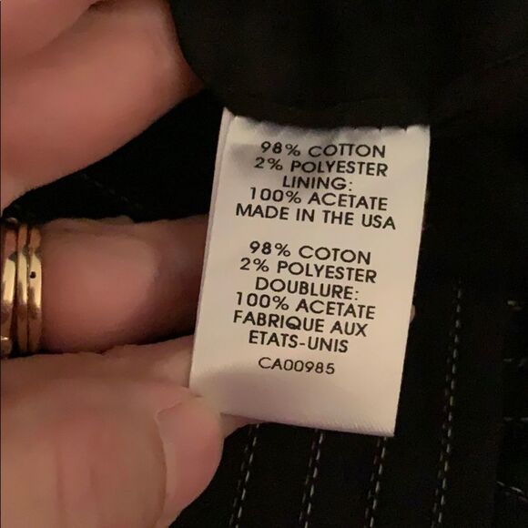 Nanette Lepore black pinstriped pencil ski… - Picture 8 of 9